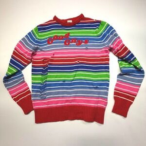 Chucky Good Guys‎ Striped Sweater Distressed Horror S Small